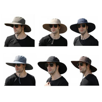 Sun Hat for Men, UV Protection UPF50+, Wide Brim Bucket Hats