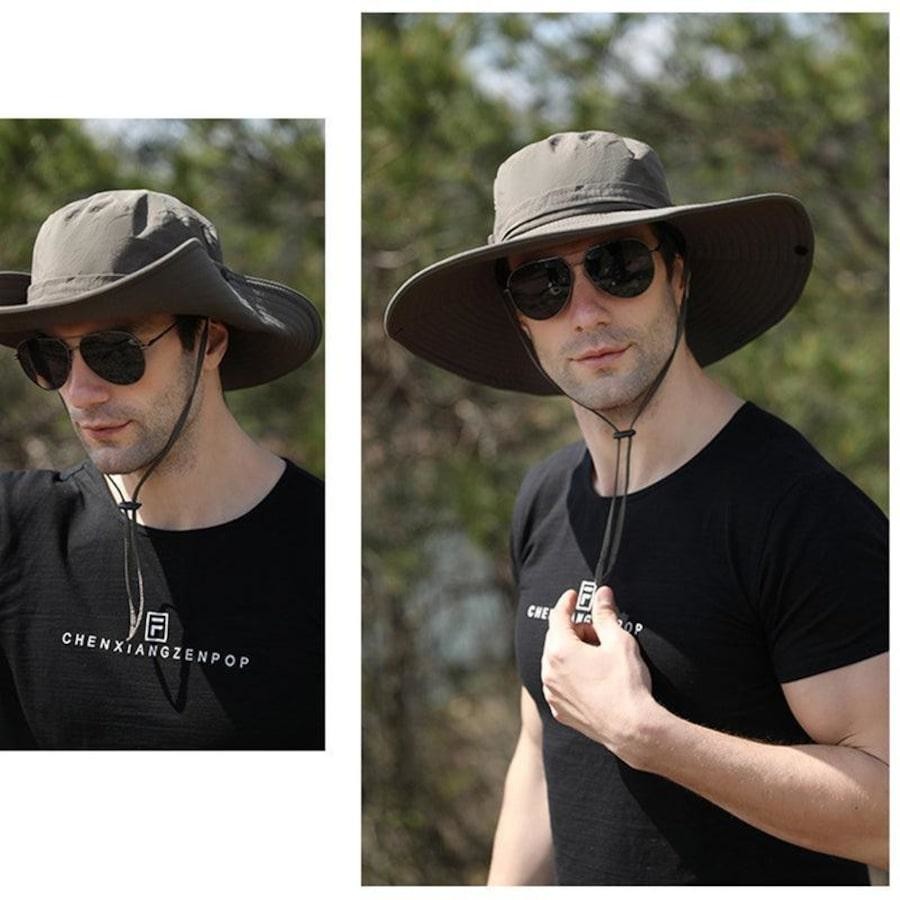 Sun Hat for Men, UV Protection UPF50+, Wide Brim Bucket Hats