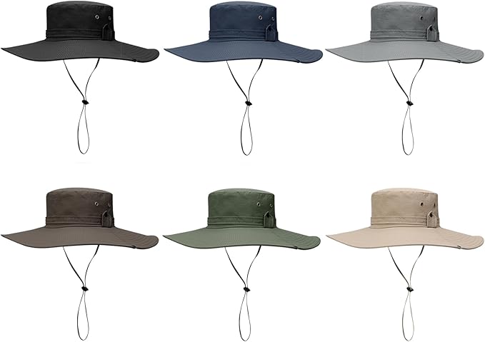 Sun Hat for Men, UV Protection UPF50+, Wide Brim Bucket Hats